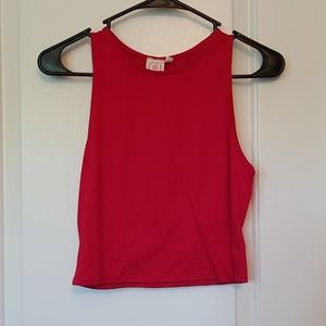 Red crop top